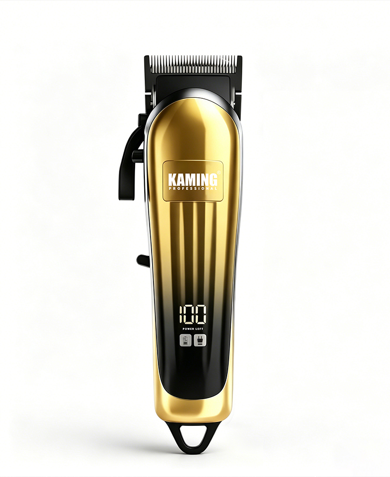 Kaming802 Máquina de cortar cabelo elétrica doméstica, aparador cônico profissional, máquina de cortar cabelo elétrica de alta qualidade, display digital