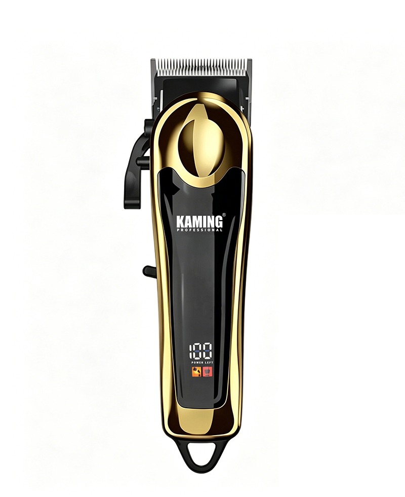 Cortador de cabelo Kaming Professional ajustável com display LCD e desbotamento para salões