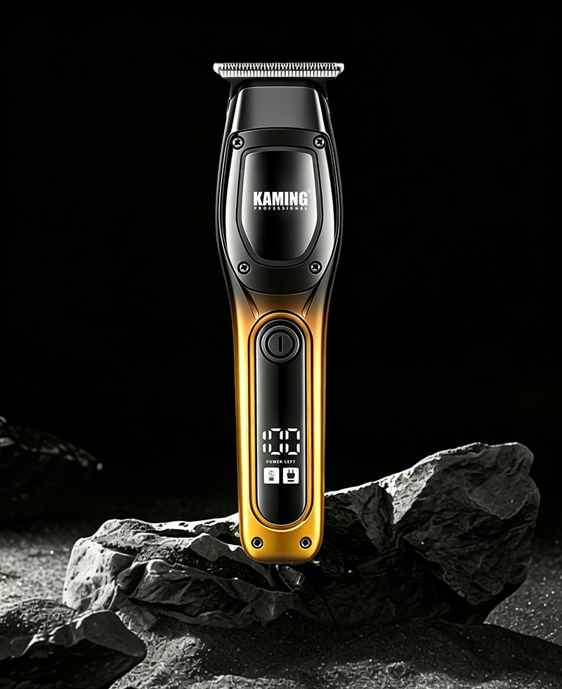 Kaming1711 Novo cortador de cabelo elétrico para homens Zero Gap Digital Display 7000 RPM Aparador de detalhes Comércio transfronteiriço
