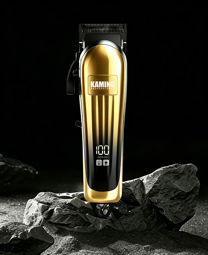 Kaming802 Máquina de cortar cabelo elétrica doméstica, aparador cônico profissional, máquina de cortar cabelo elétrica de alta qualidade, display digital